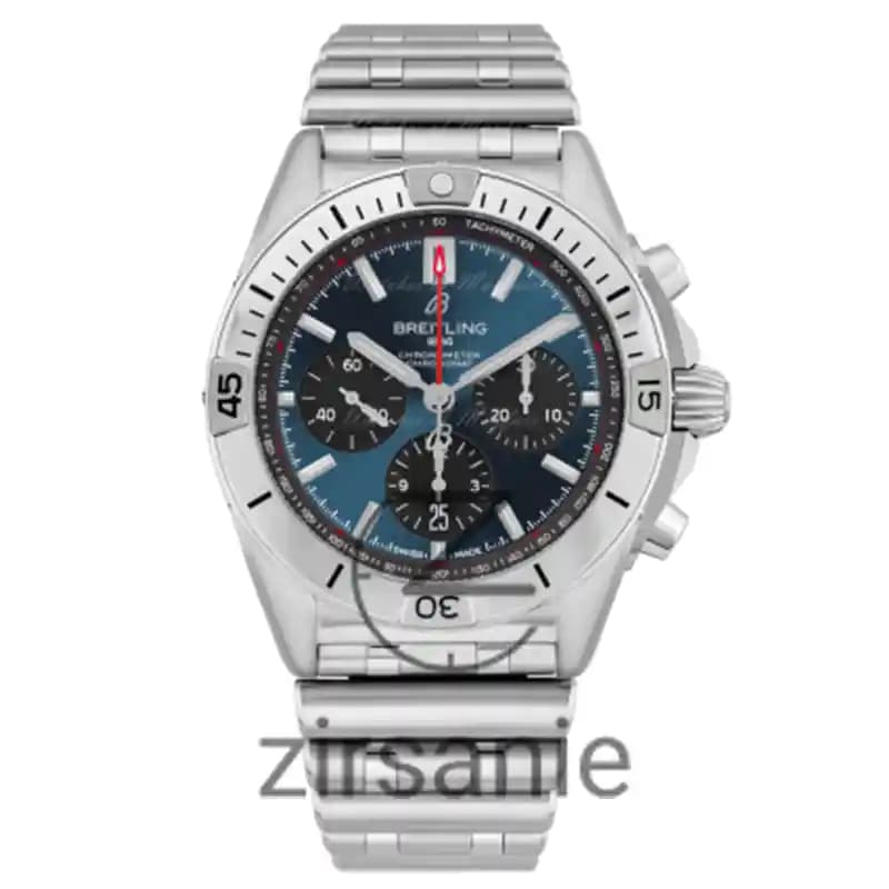 ساعت مردانه برایتلینگ 1884 سیلور صفحه آبی Breitling 1884 Silver Blue Screen