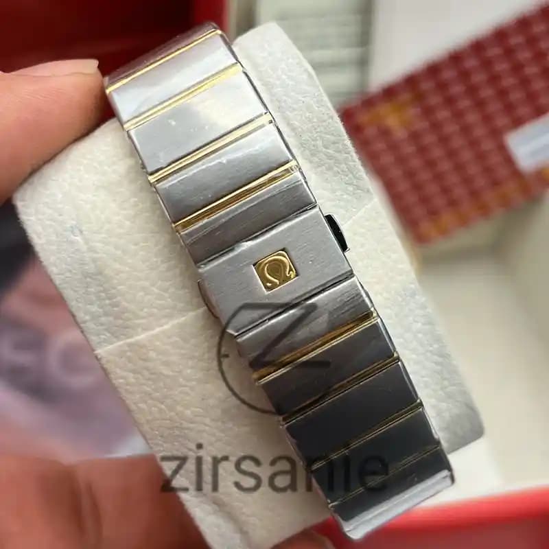 ساعت مچی مردانه امگا کانسلیشن دو رنگ سیلور طلایی صفحه سفید Omega Consilation Silver Gold White Screen — تصویر ۵