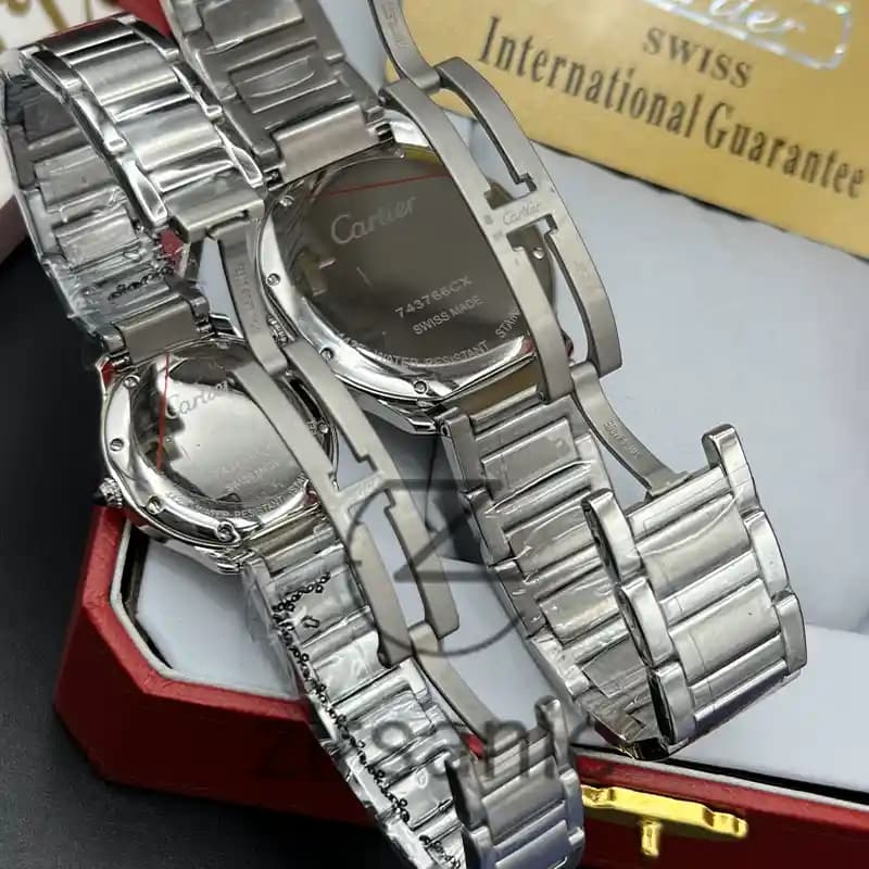 ساعت مچی مردانه کارتیر بالن بلو 2024 سیلور صفحه سفید Cartier Ballon Bleu 2024 Silver White Screen — تصویر ۵