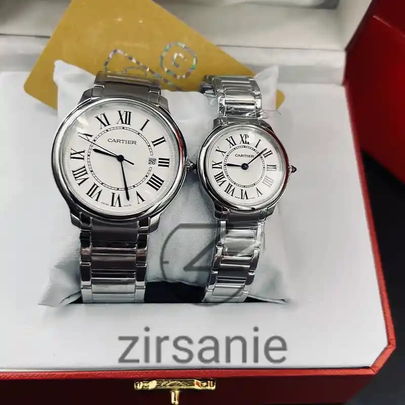 ساعت مچی مردانه کارتیر بالن بلو 2024 سیلور صفحه سفید Cartier Ballon Bleu 2024 Silver White Screen — تصویر ۲