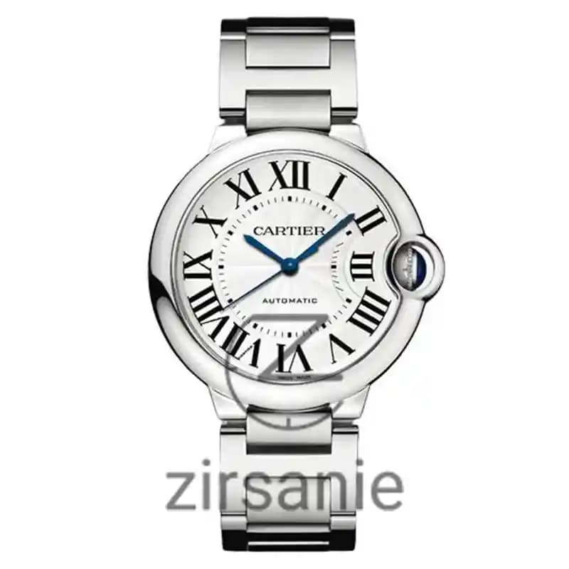 ساعت مچی مردانه کارتیر بالن بلو اتومات سیلور صفحه سفید Cartier Ballon Bleu Automat Silver White Screen