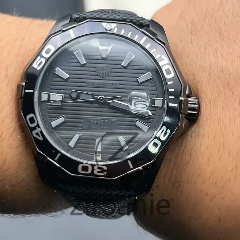 ساعت مچی مردانه تگ هویر کالیبره 5 اتوماتیک مشکی Tag Heuer Calibre 5 Automatic Black — تصویر ۸
