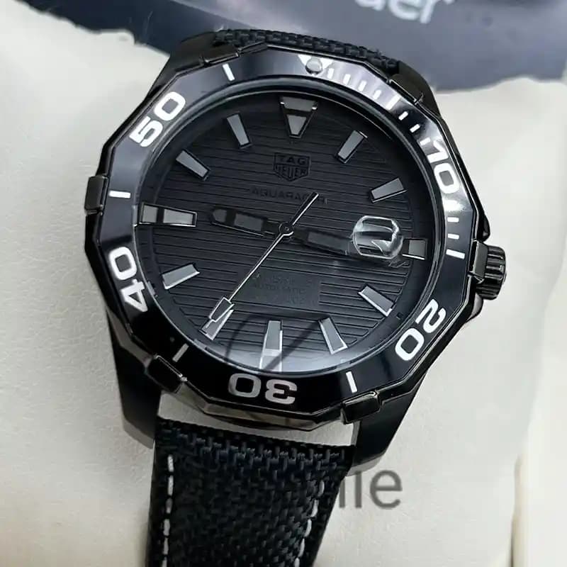 ساعت مچی مردانه تگ هویر کالیبره 5 اتوماتیک مشکی Tag Heuer Calibre 5 Automatic Black — تصویر ۳
