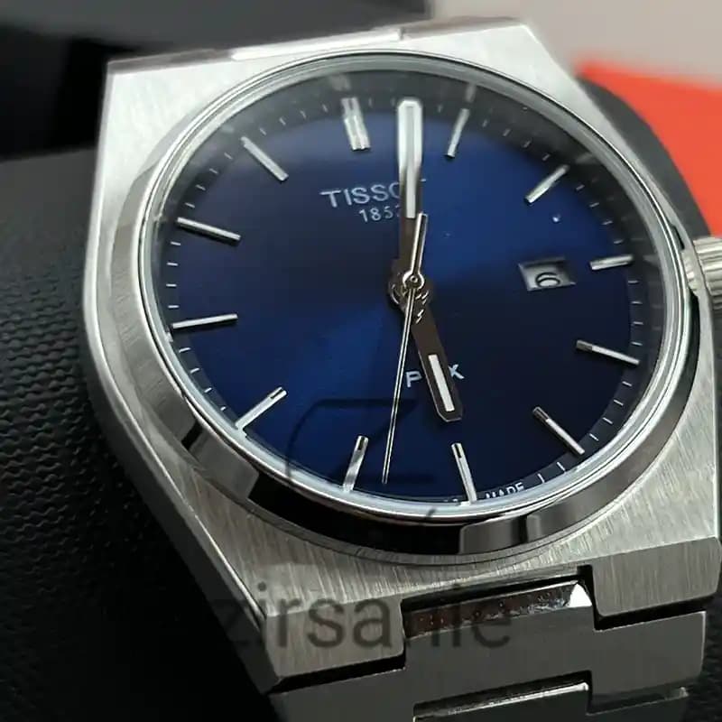 ساعت مچی مردانه تیسوت پی ار ایکس اتوماتیک سیلور صفحه آبی Tissot Prx Automatic Silver Blue Screen — تصویر ۴