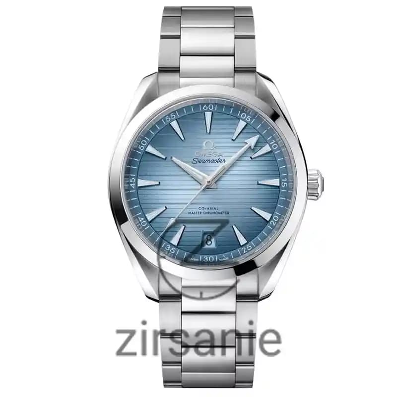 ساعت مچی مردانه امگا سیمستر اتوماتیک سیلور صفحه تیفانی Omega Seamaster co_axival Silver Tiffany Screen