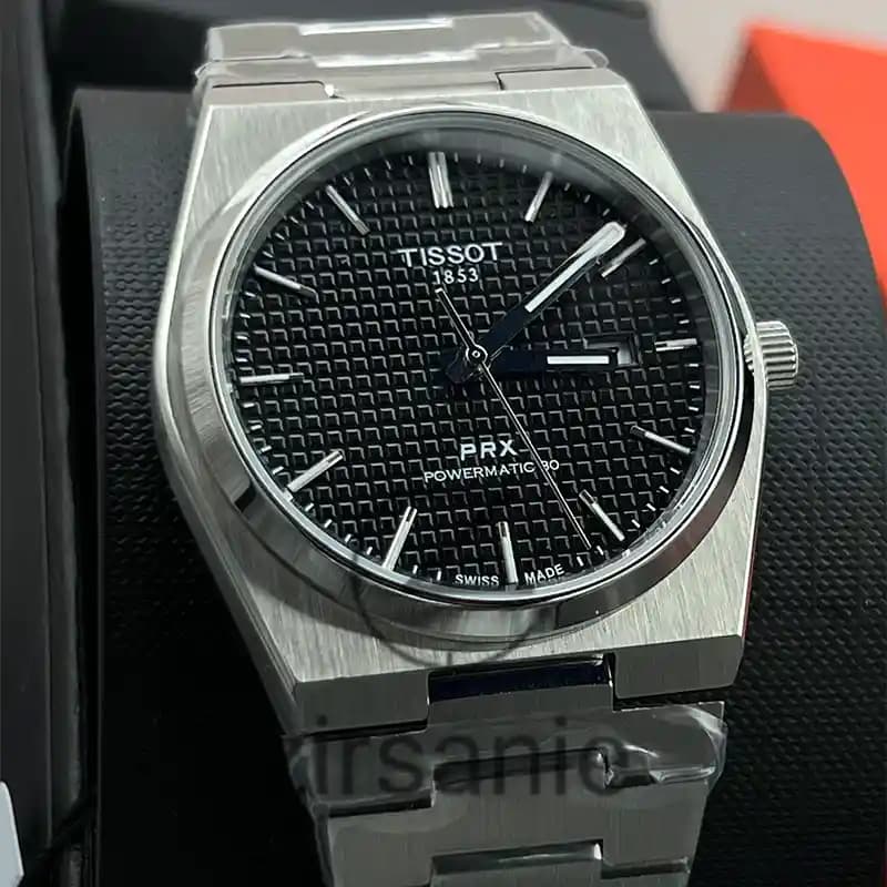ساعت مچی مردانه تیسوت اتومات سیلور صفحه مشکی Tissot PRX Powermatic 80 Automat Silver Black — تصویر ۴