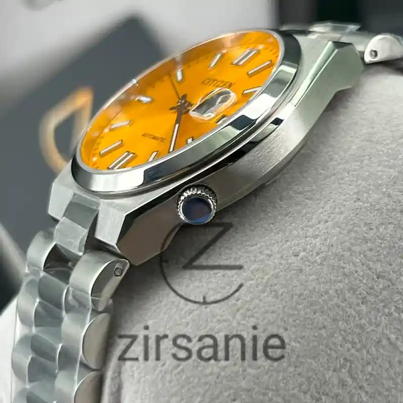 ساعت مچی مردانه سیتیزن سویوسا اتوماتیک سیلور صفحه زرد Citizen TSUYOSA Automatic Silver Yellow Screen — تصویر ۸