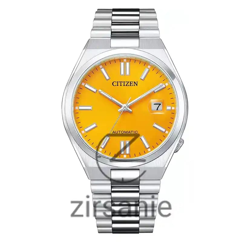 ساعت مچی مردانه سیتیزن سویوسا اتوماتیک سیلور صفحه زرد Citizen TSUYOSA Automatic Silver Yellow Screen