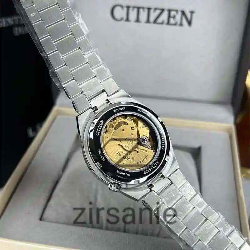 ساعت مچی مردانه سیتیزن سویوسا اتوماتیک سیلور صفحه زرد Citizen TSUYOSA Automatic Silver Yellow Screen — تصویر ۳
