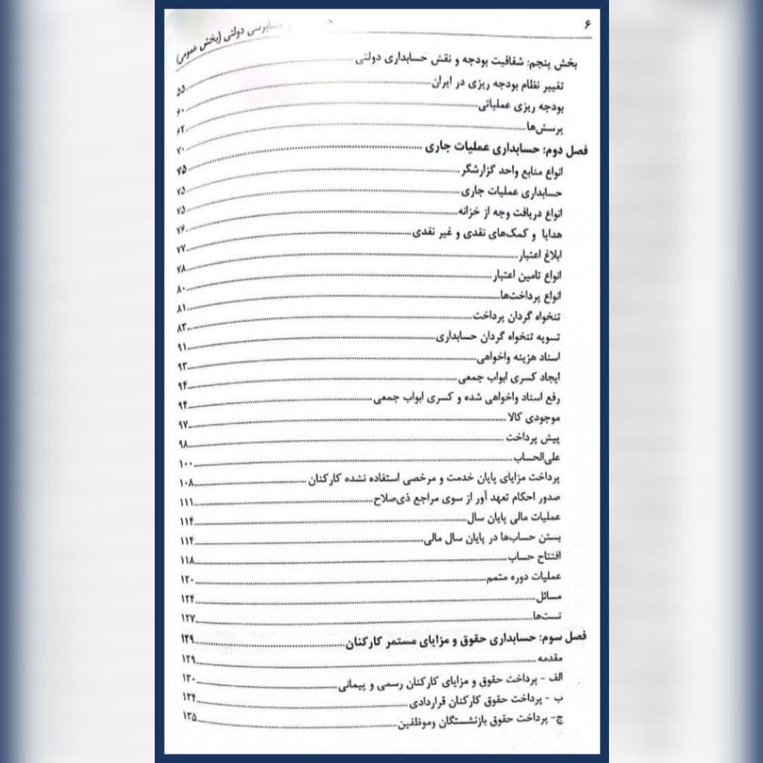 کتاب حسابداری و حسابرسی دولتی بخش عمومی امیر صادقی — تصویر ۳