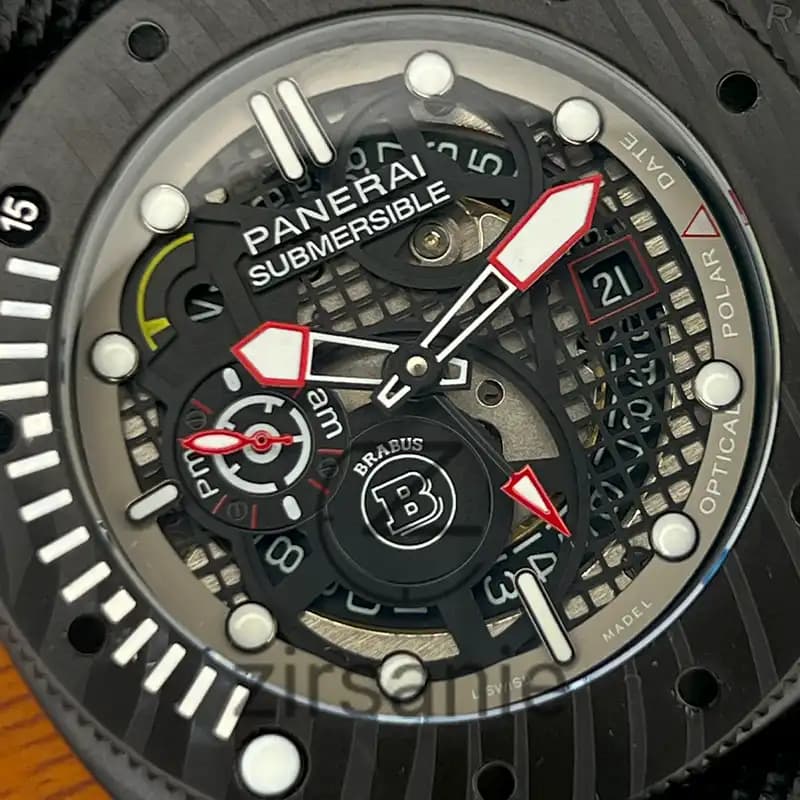 ساعت مچی مردانه پنرای اتوماتیک سابمرسیبل فول مشکی Panerai Submersible Full Black — تصویر ۵