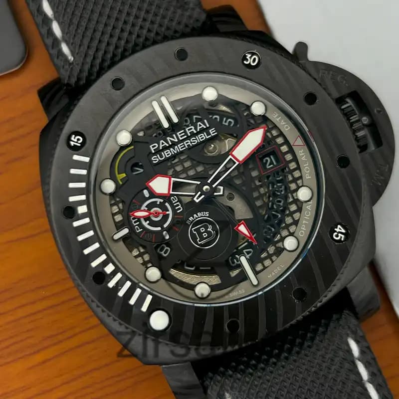 ساعت مچی مردانه پنرای اتوماتیک سابمرسیبل فول مشکی Panerai Submersible Full Black — تصویر ۴