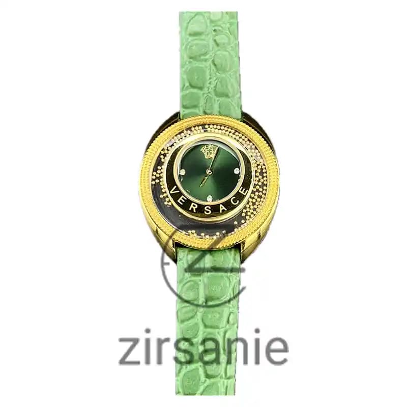 ساعت مچی زنانه ورساچه سبز طلایی Versace Green Gold