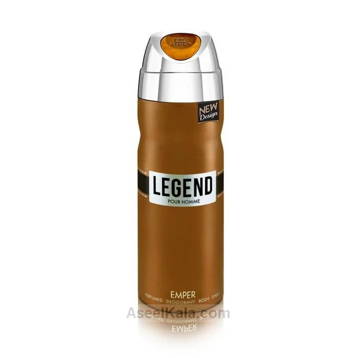 اسپری بدن مردانه لجند Legend امپر مدل قهوه ای وزن 200 میل