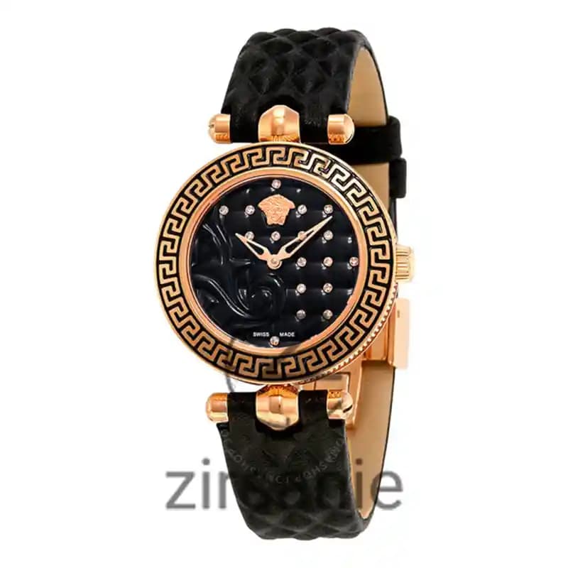 ساعت مچی زنانه ورساچه مشکی طلایی Versace Black Gold