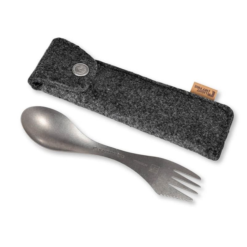 قاشق تیتانیوم با کاور Light My Fire مدل Spork Kit Titanium