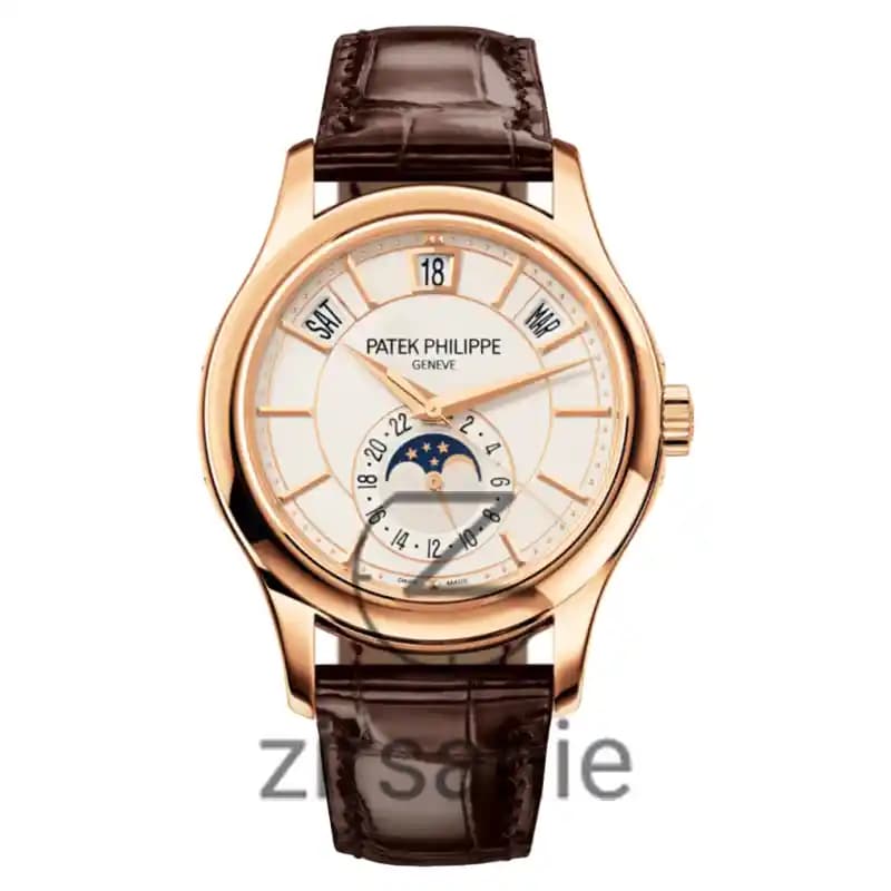 ساعت مچی مردانه پتک فیلیپ آکوانات رزگلد صفحه سفید Patek Philippe Aquanaut RoseGold White Screen