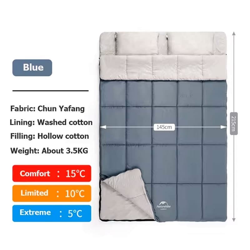 کیسه خواب دو نفره Naturehike مدل NH21MSD05 — تصویر ۵