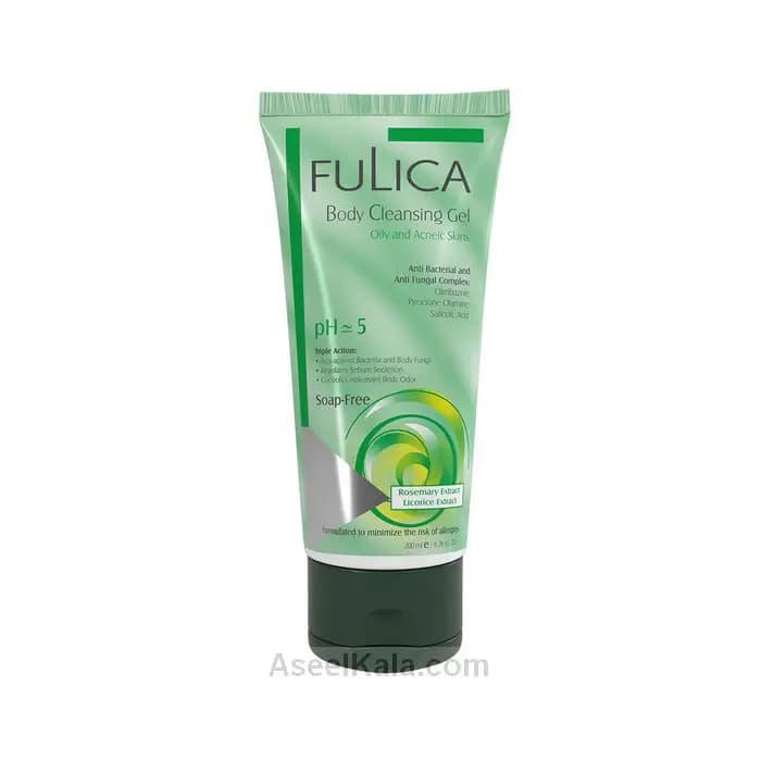 شامپو بدن فولیکا Fulica مخصوص پوست چرب و جوشدار