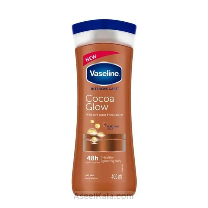 لوسیون بدن وازلین مدل Cocoa Glow حجم 400 میل – Vaseline