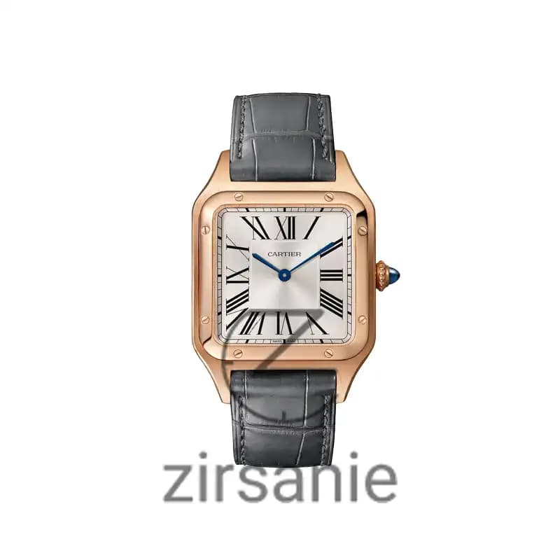 ساعت مچی زنانه کارتیر د سانتوز Cartier de Santos Leather Strap Gray