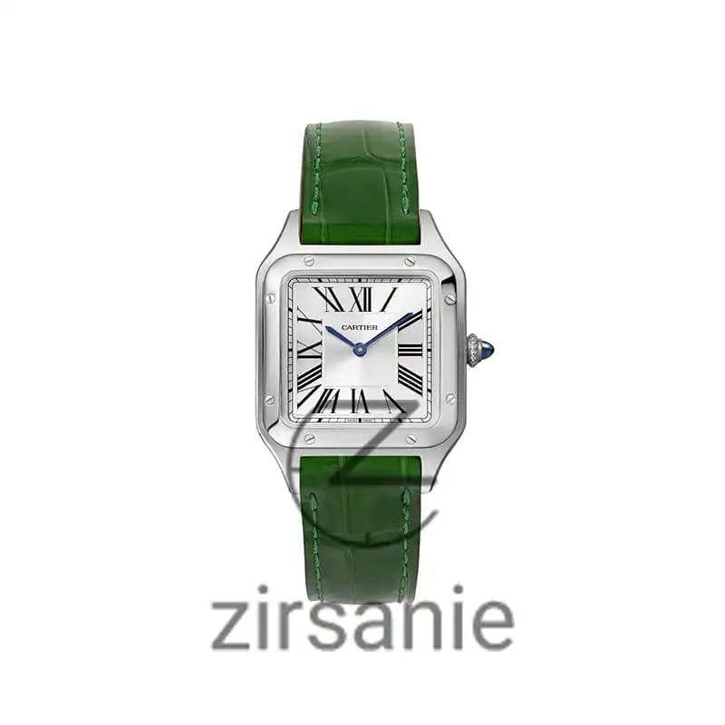 ساعت مچی زنانه کارتیر د سانتوز Cartier de Santos Leather Strap Green
