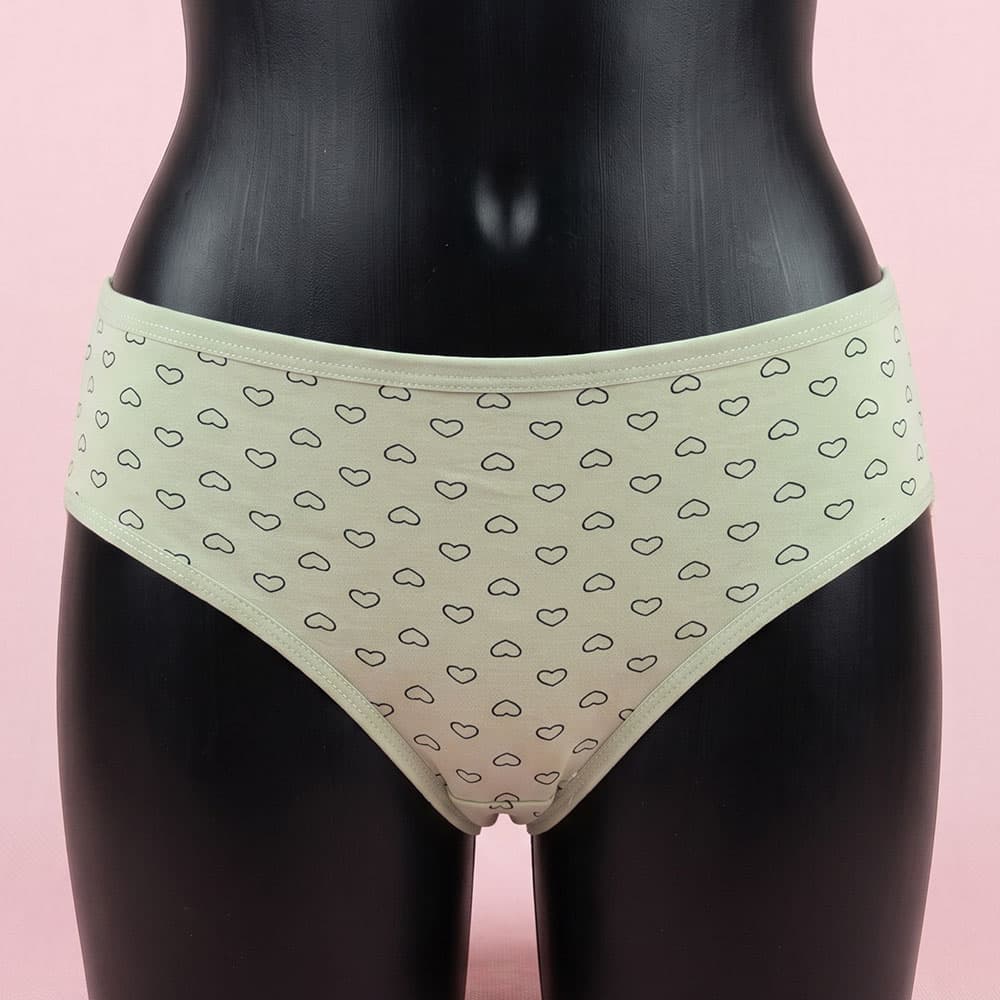 شورت زنانه سبز قلبی کد 11818