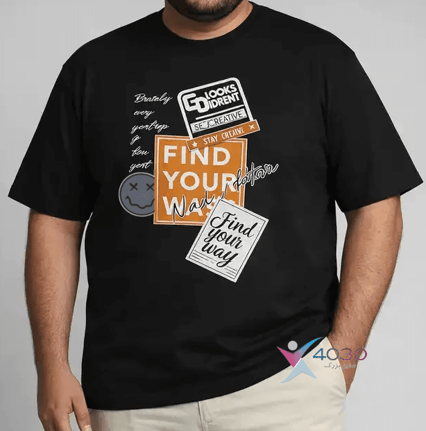 تیشرت FIND YOUR WAY سایزبزرگ ( 737 ) — تصویر ۲