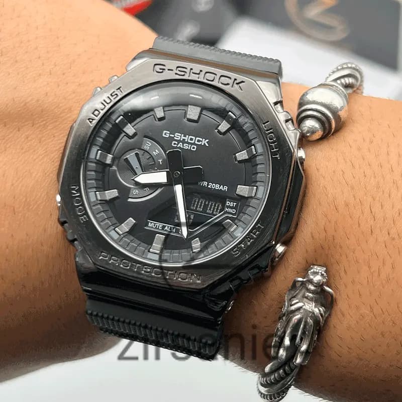 ساعت مچی مردانه کاسیو جی شاک Casio G-Shock GM-2100 Full Black — تصویر ۶