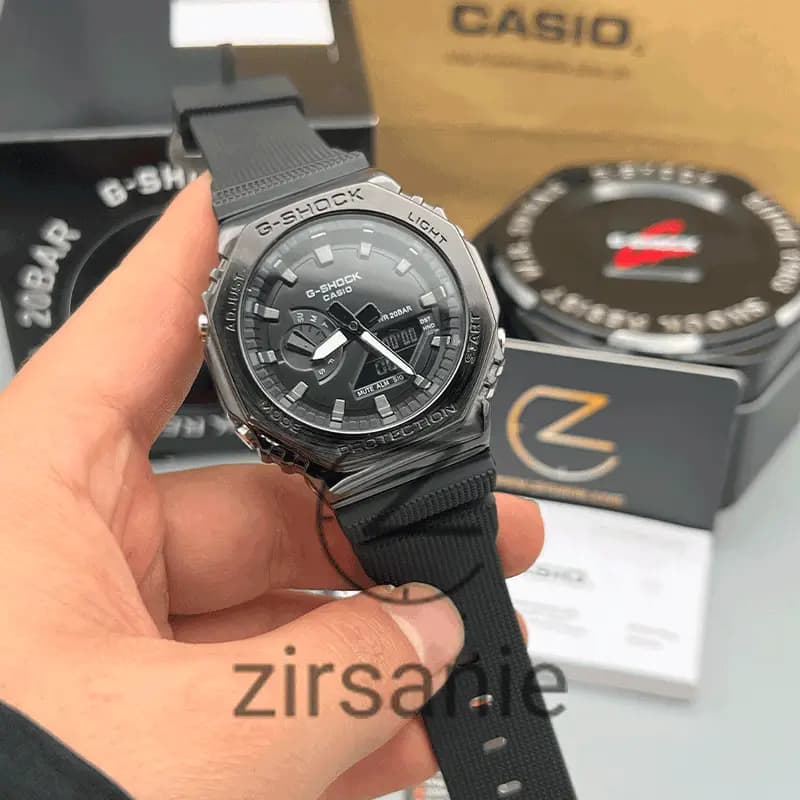 ساعت مچی مردانه کاسیو جی شاک Casio G-Shock GM-2100 Full Black — تصویر ۲
