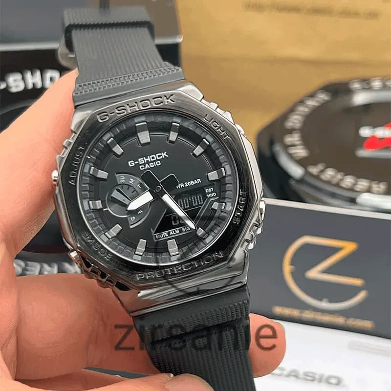 ساعت مچی مردانه کاسیو جی شاک Casio G-Shock GM-2100 Full Black — تصویر ۳