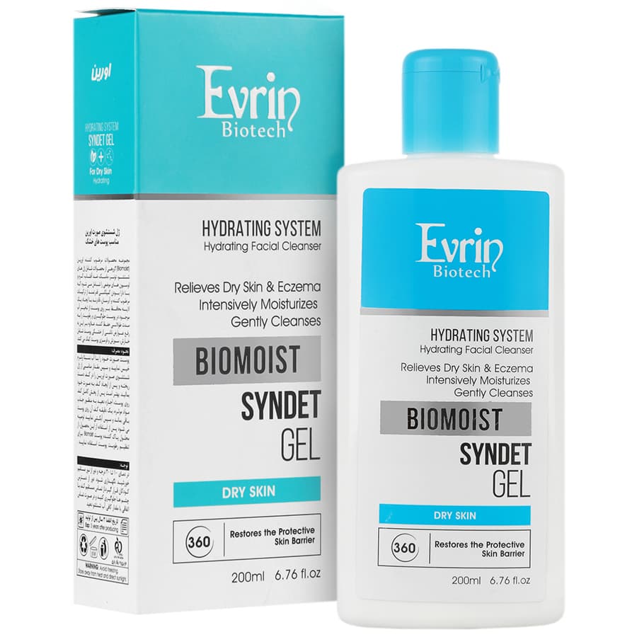 ژل شستشوی مرطوب کننده صورت بایومویست اورین Biomoist Syndet Gel Evrin