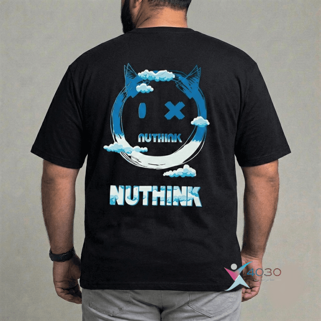 تیشرت پشت طرح دار NUTHINK سایزبزرگ ( 712 ) — تصویر ۲