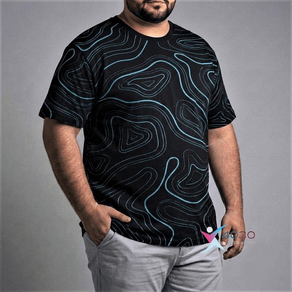 تیشرت CONTOUR LINES سایزبزرگ ( 711 ) — تصویر ۲