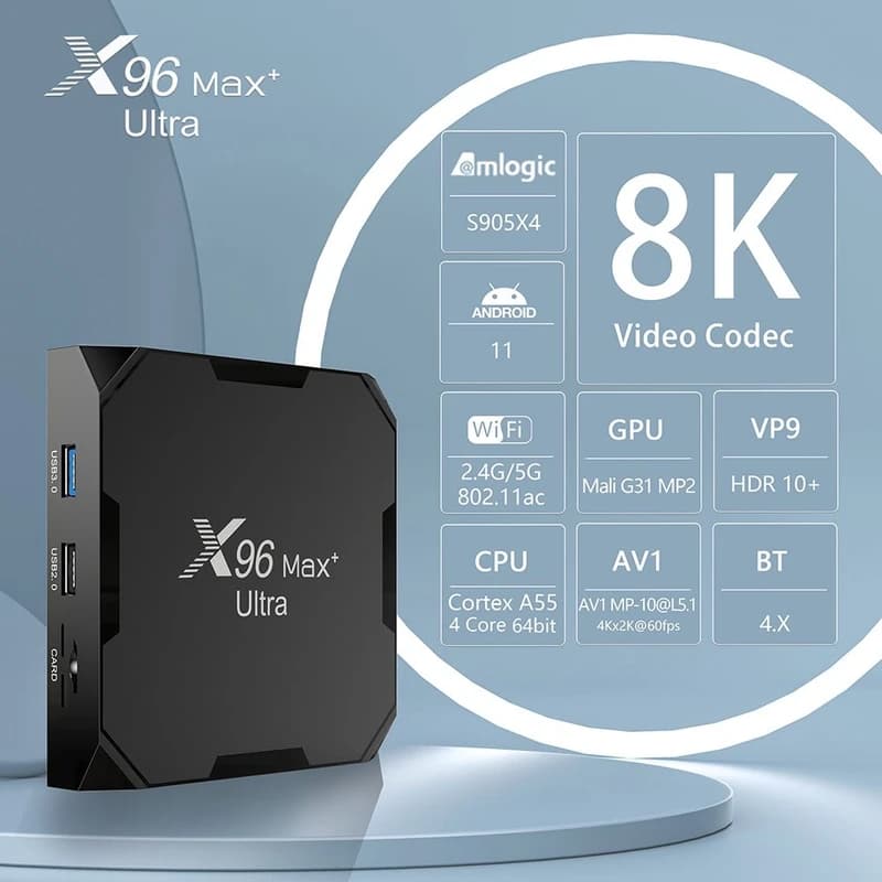 اندروید باکسX96 مدل Max Plus Ultra 4GB/64GB — تصویر ۶