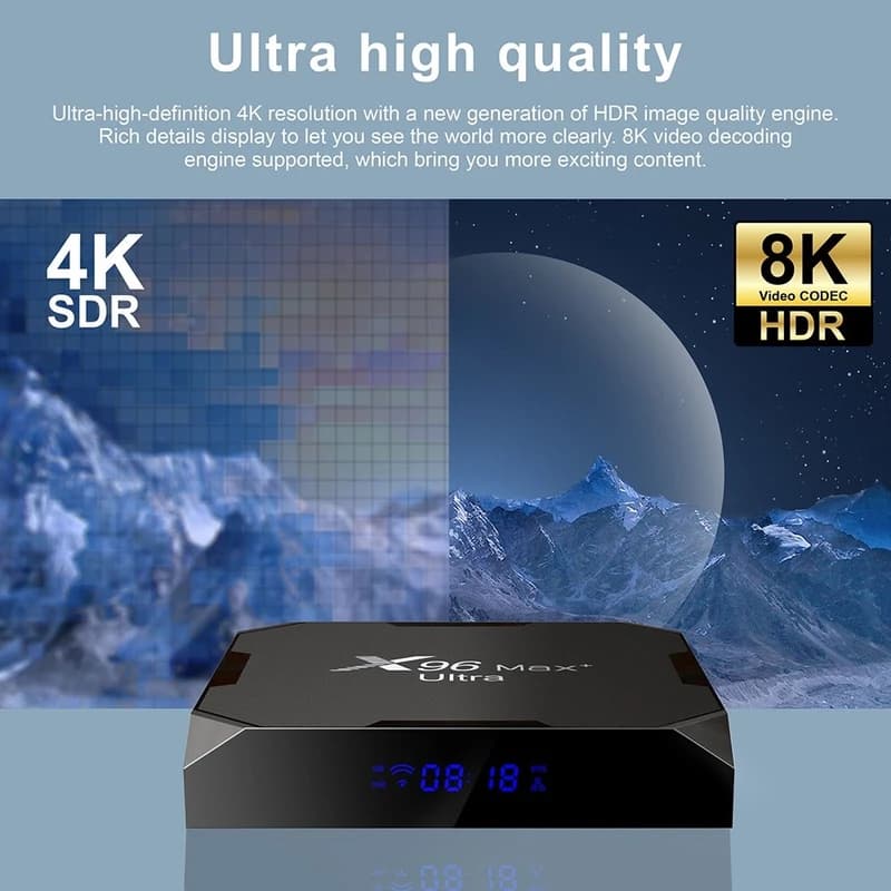اندروید باکسX96 مدل Max Plus Ultra 4GB/64GB — تصویر ۳