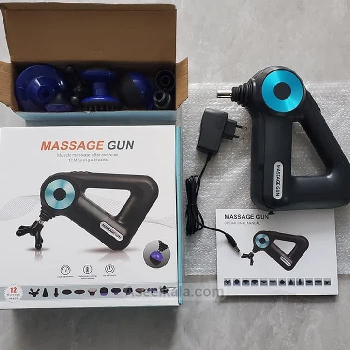 ماساژور برقی مدل massage gun 12 in 1