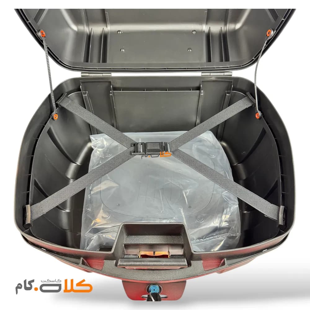 باکس موتورسیکلت مسافرتی تکنو TEKNO مشکی مات — تصویر ۷