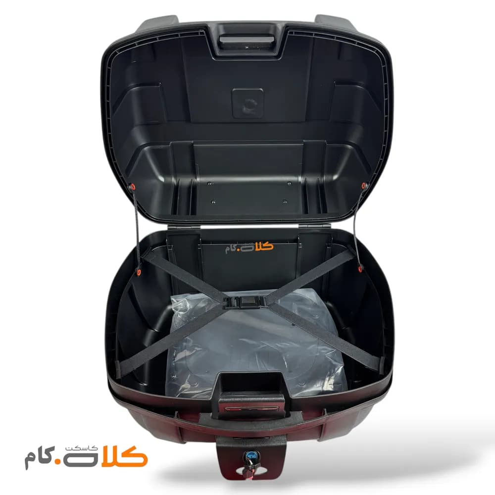 باکس موتورسیکلت مسافرتی تکنو TEKNO مشکی مات — تصویر ۲
