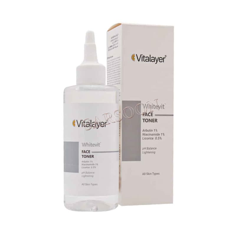 تونر پاک کننده صورت ویتالیر مدل وایت ویت 200 میلی لیتر Vitalayer Whitevit Face Toner 200 ml