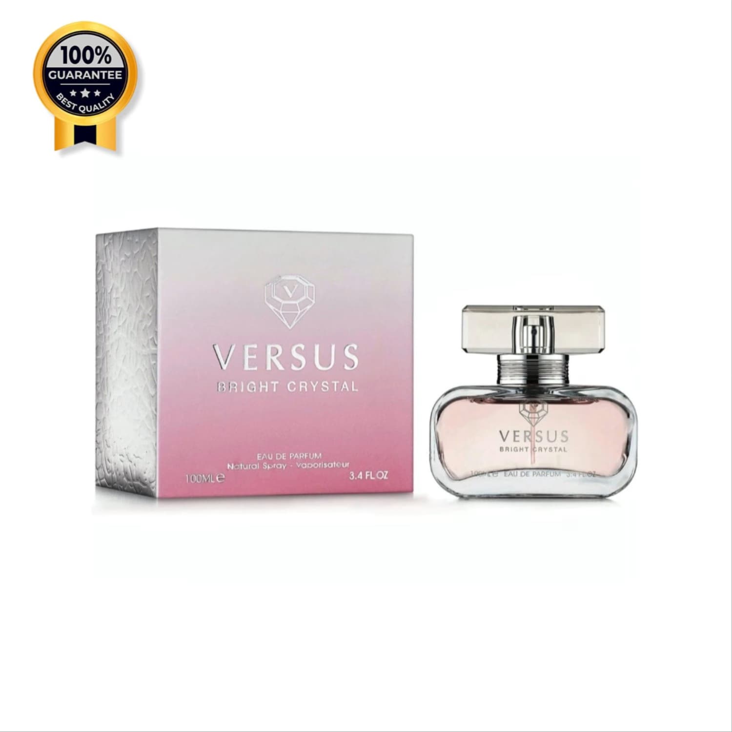 ادکلن زنانه ورسوس برایت کریستال فراگرنس ورد 100 میل مشابه Versace Bright Crystal