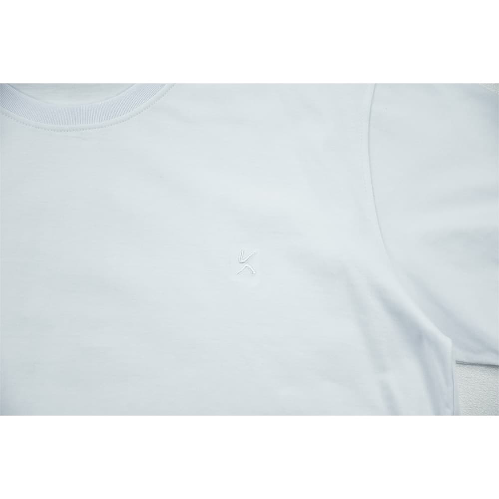 تیشرت بیسیک مردانه پنبه خالص سفید کد 11856 — تصویر ۴