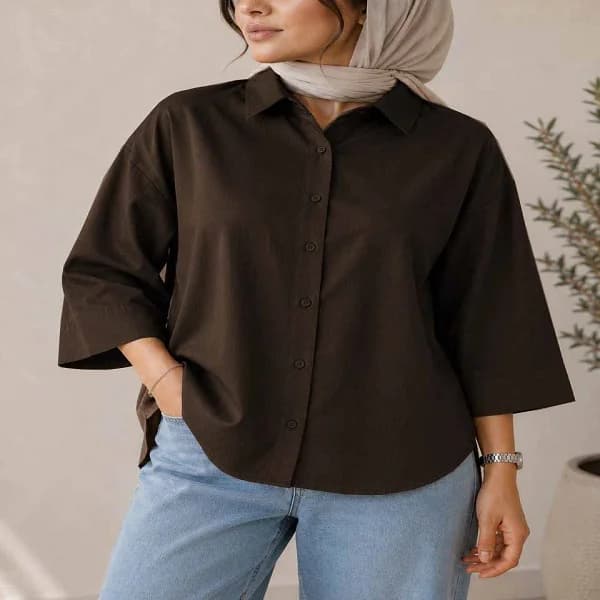 شومیز باکسی مدل میله ای — تصویر ۳