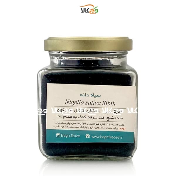 سیاه دانه شیشه ای باغ فیروزه – 170 گرمی