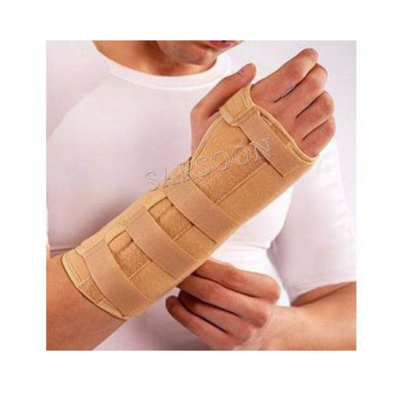 مچ بند آتل دار بلند با زاویه فانکشنال پاک سمن – چپ Paksaman Long Wrist Splint With Hard Bar