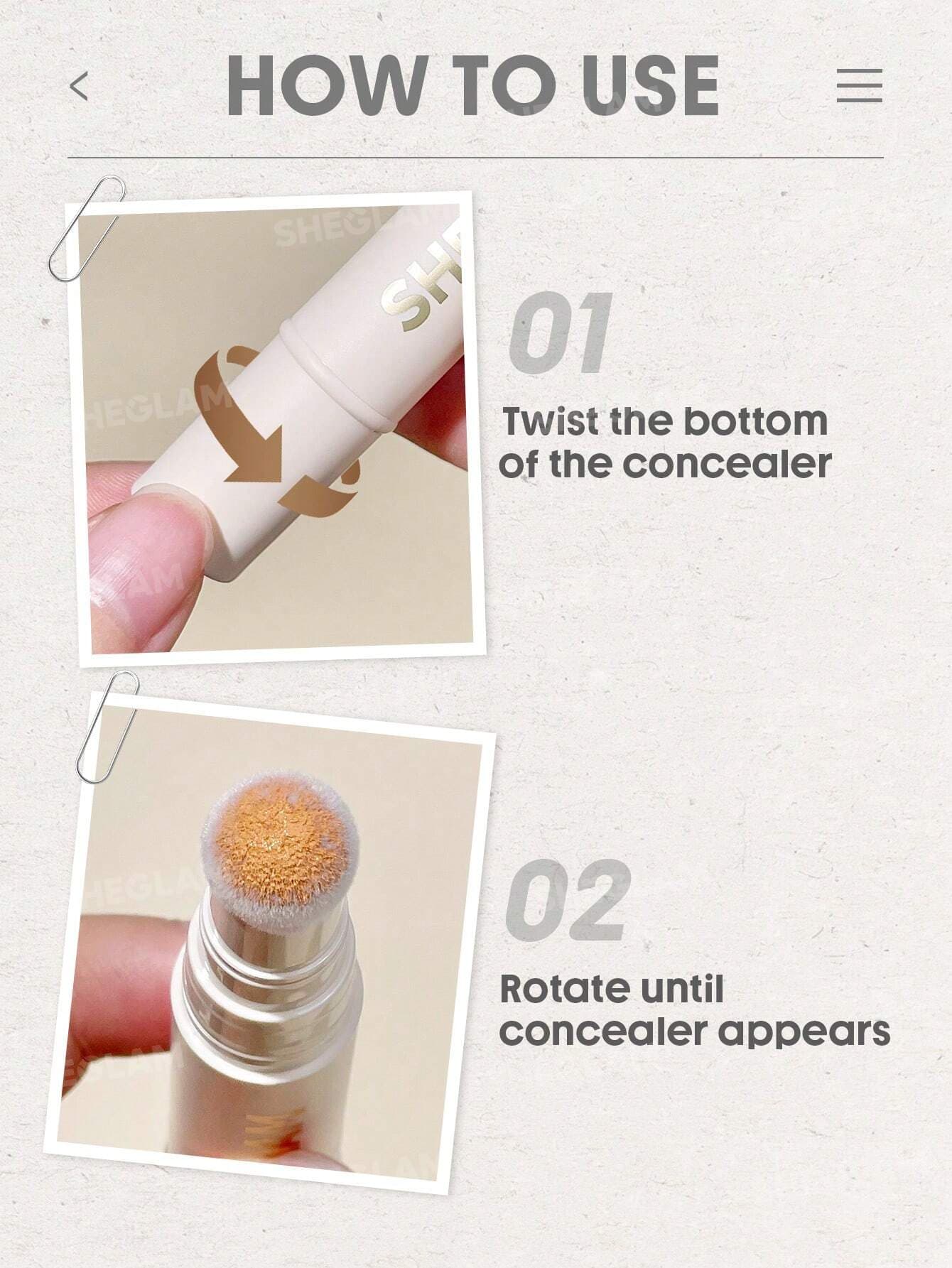 کانسیلر رنگی سر اسفنجی شیگلم COMPLEXION BOOST رنگ White — تصویر ۸