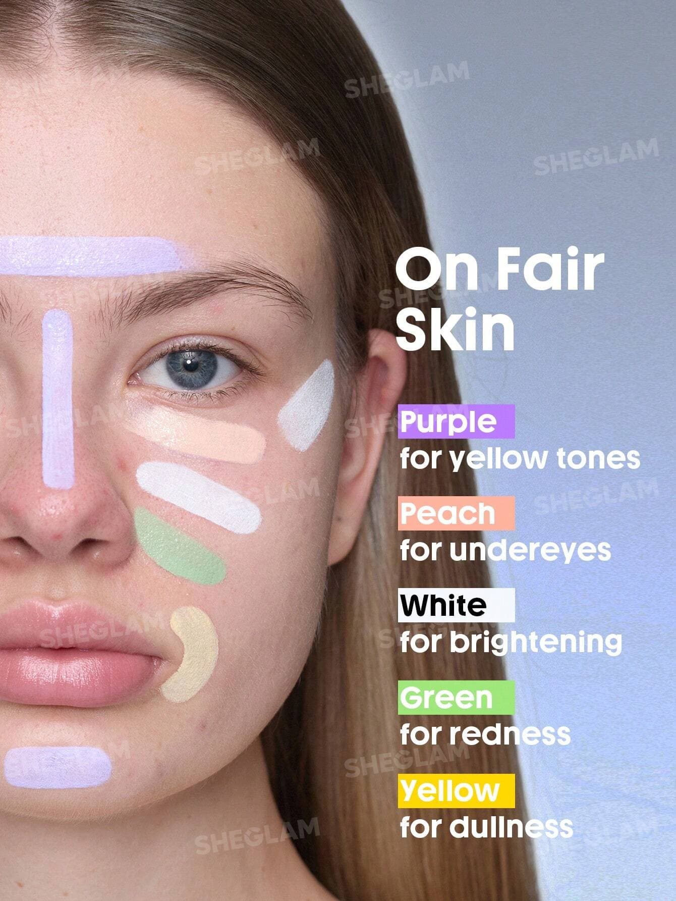 کانسیلر رنگی سر اسفنجی شیگلم COMPLEXION BOOST رنگ Purple — تصویر ۳