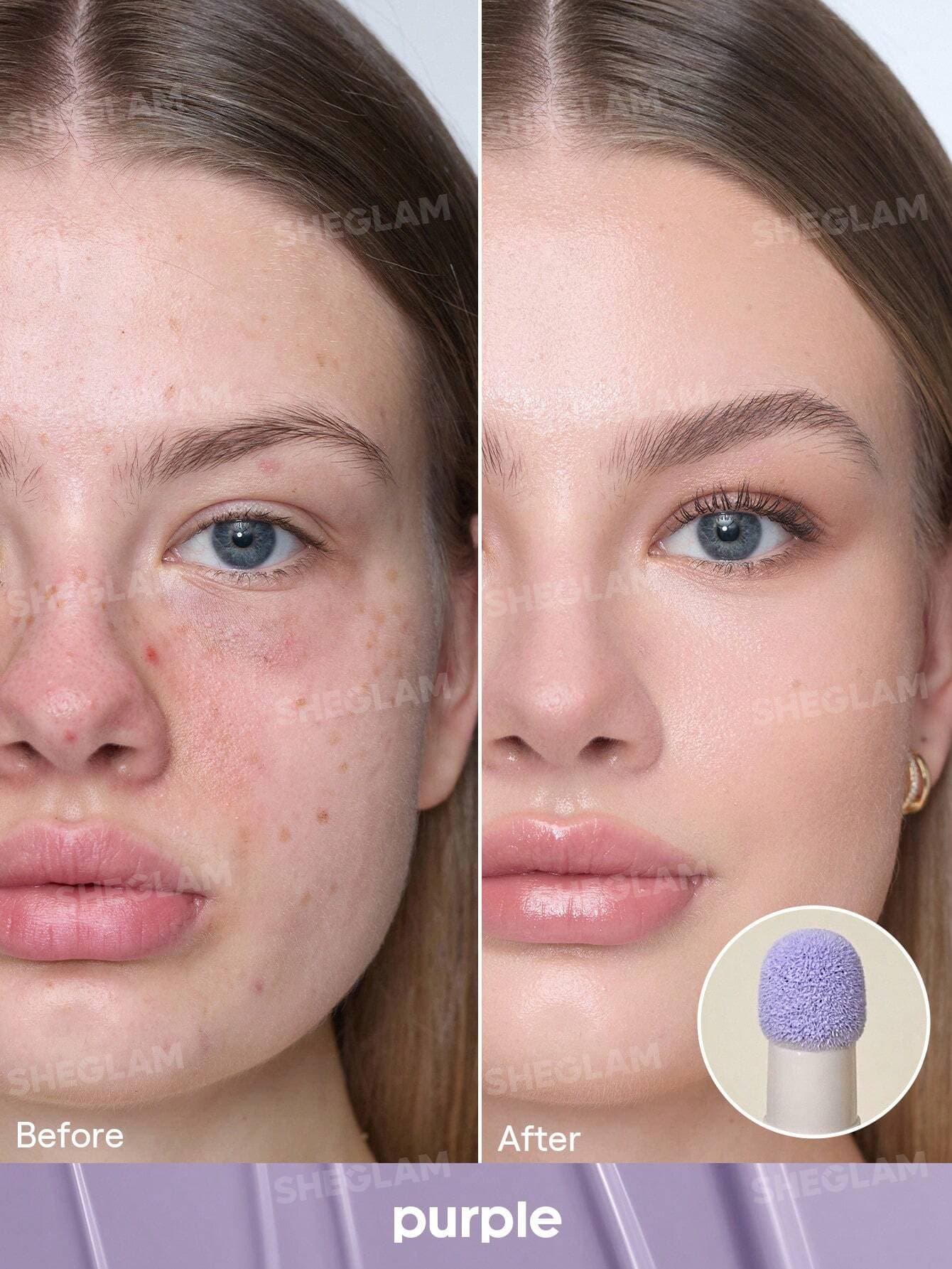 کانسیلر رنگی سر اسفنجی شیگلم COMPLEXION BOOST رنگ Purple — تصویر ۲