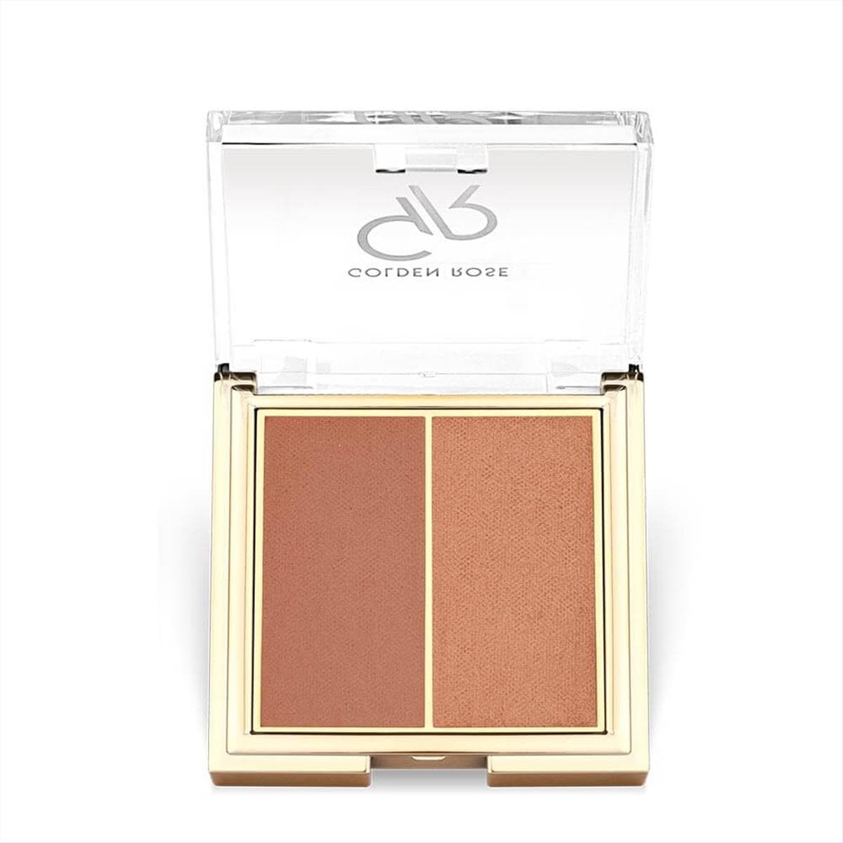 پالت رژ گونه پودری دوتایی گلدن رز Golden Rose Iconic Duo رنگ Warm Pearl شماره 05