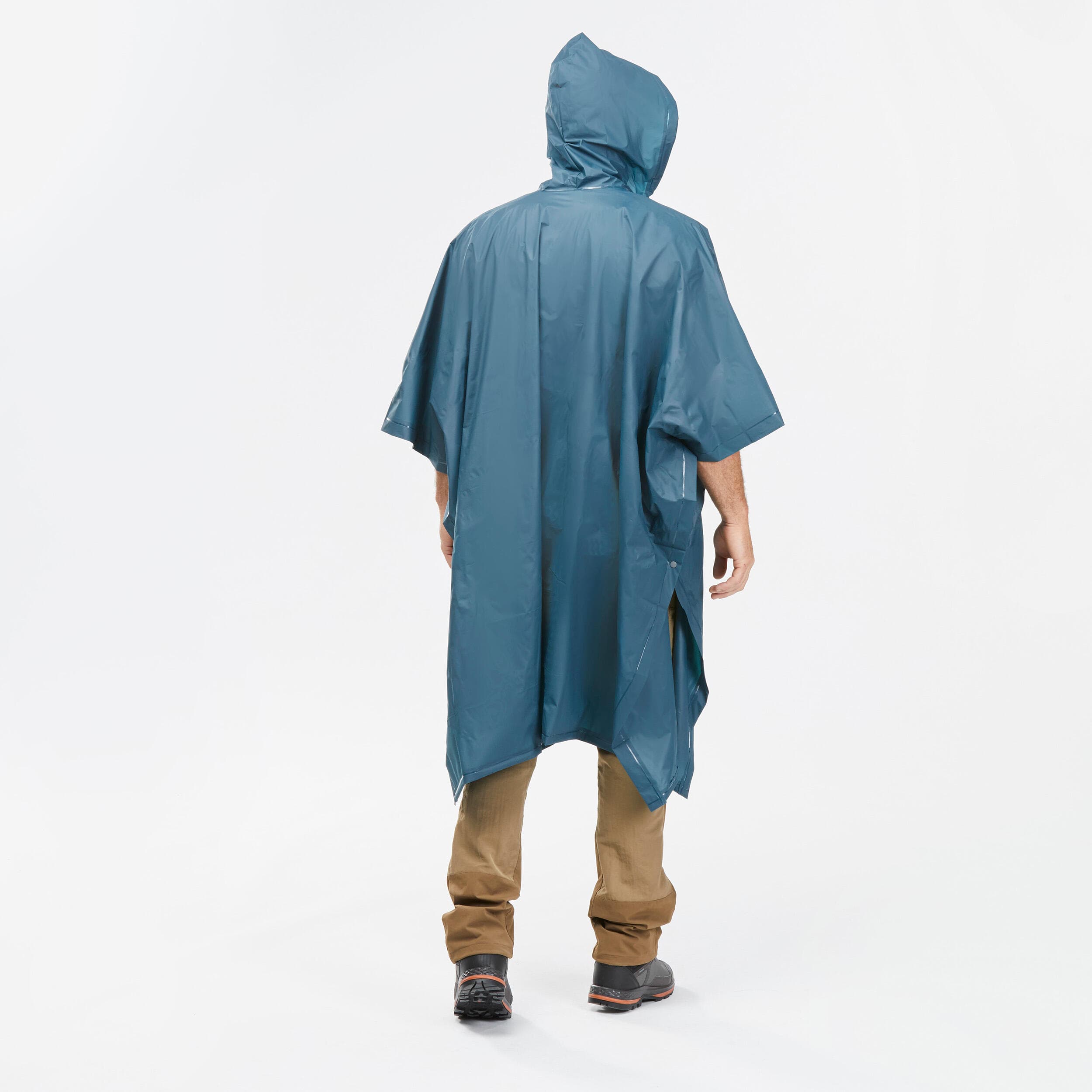 پانچو فورکلاز – دکتلون Deacthlon Forclaz Poncho Turquoise — تصویر ۸